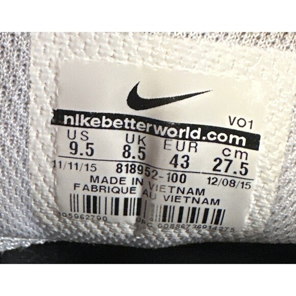 Mens Size 9.5 - Kobe KB Mentality 2 “Wolf Grey” Low Top Sneakers 818952-100